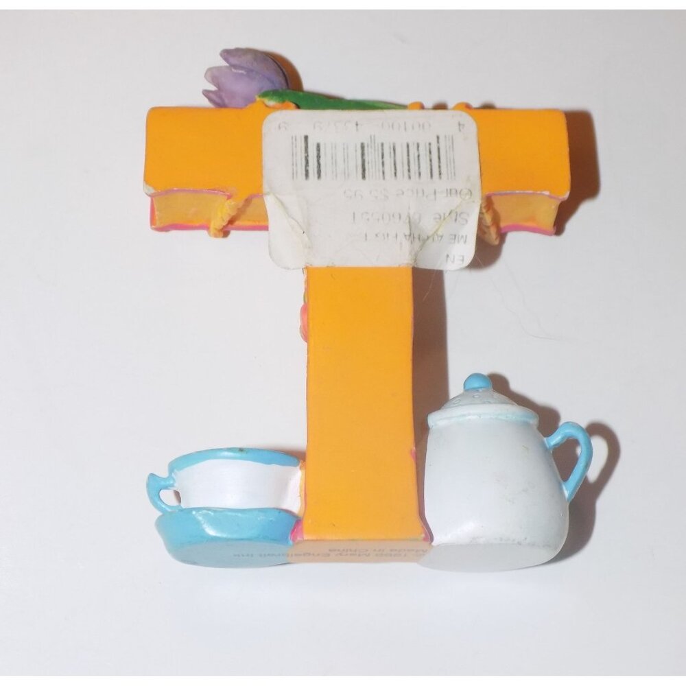 Vintage Mary Engelbreit Alphabet Letter Initial "T" Teapot Tulip Teacup 1999 - Picture 2 of 5